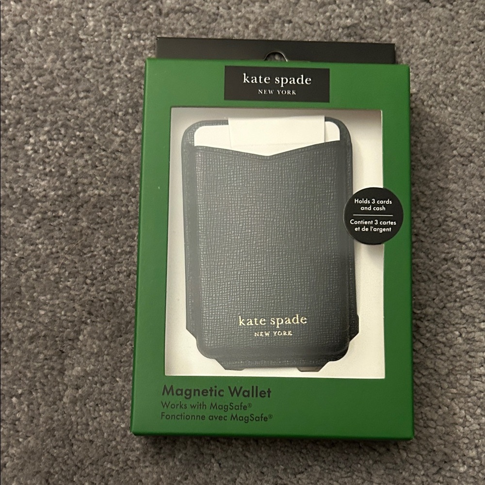 Kate Spade Charcoal Magnetic Wallet
